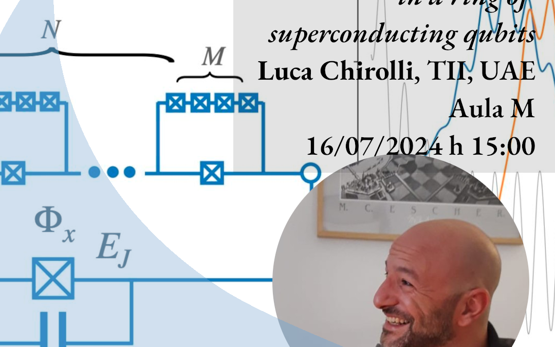 Synthetic fractional flux quanta in a ring of superconducting qubits (Luca Chirolli)
