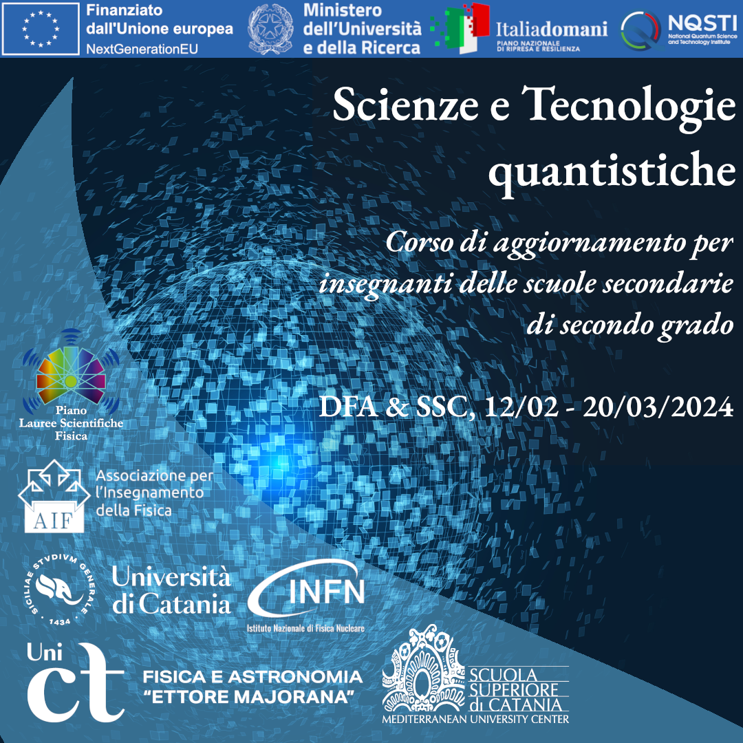 Scienze e Tecnologie quantistiche 2024