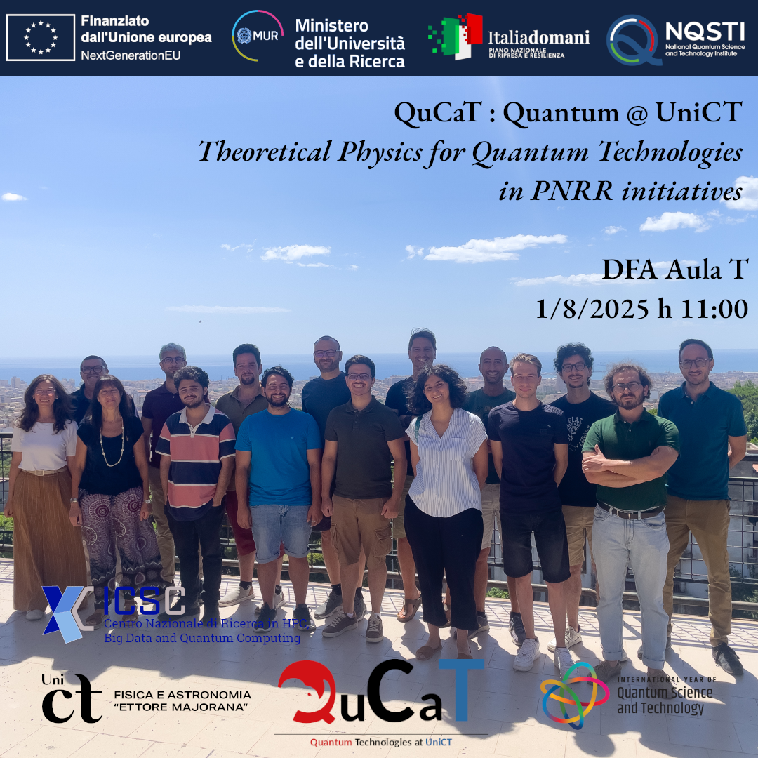 QuCaT: Quantum @ UniCT