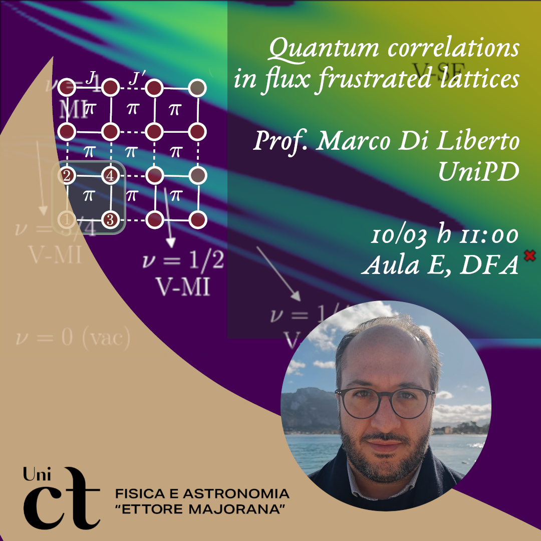 Quantum correlations in flux frustrated lattices