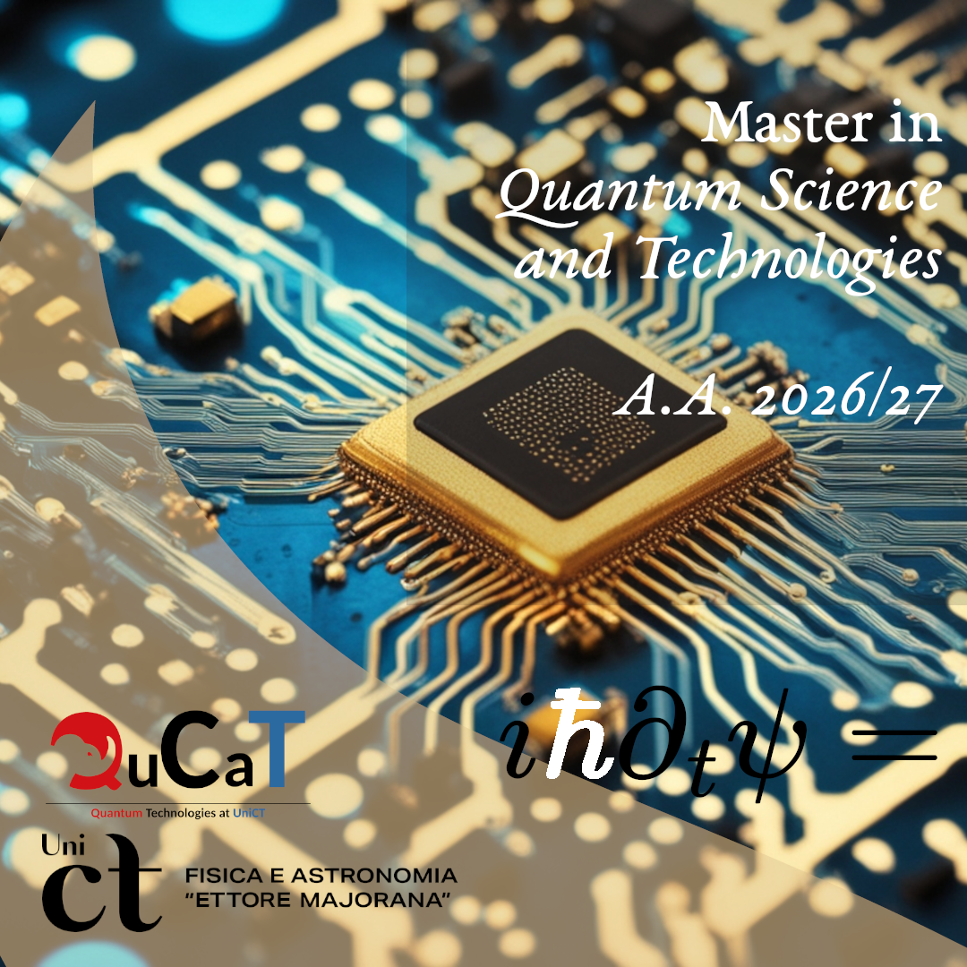 Master in Quantum Science and Technologies: A.A. 2026/27